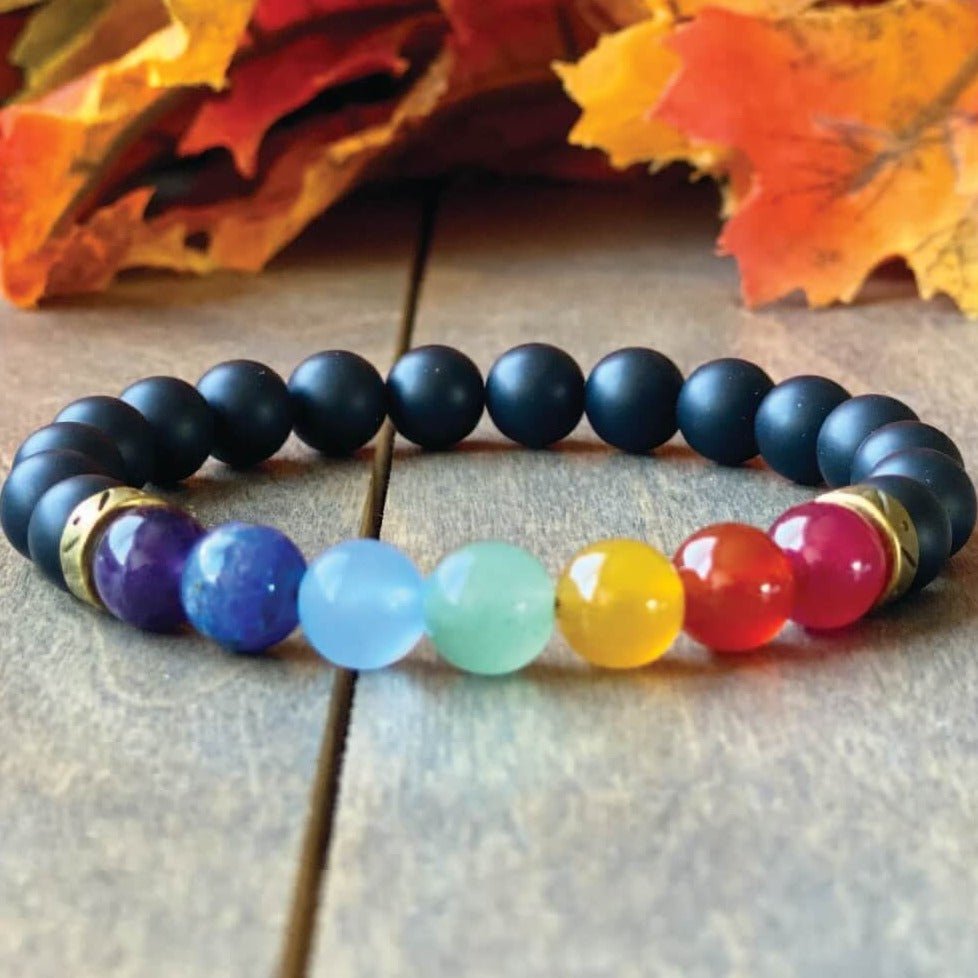 Chakra Bracelet, 7 Chakra Natural Stone Bracelet - UNLOCK YOUR CHAKRA