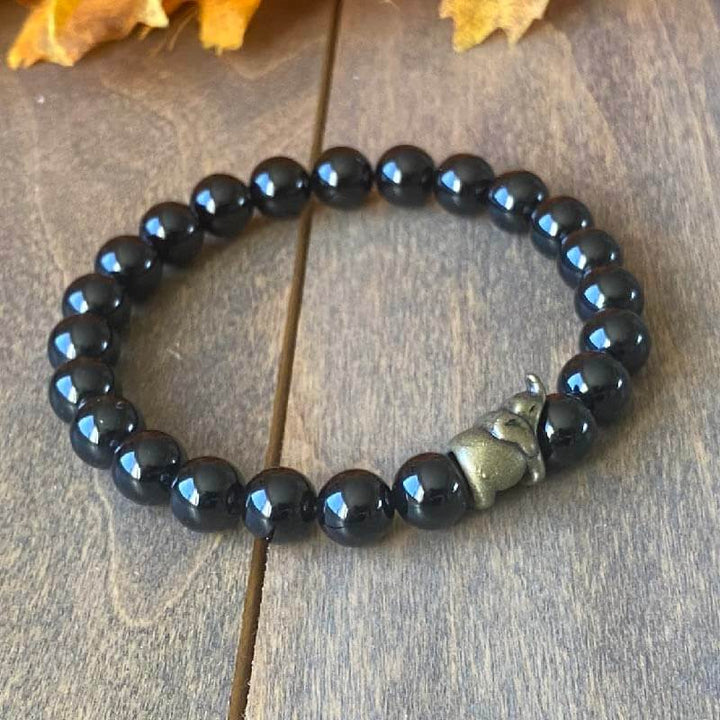 Black Onyx Stone Bracelet Luck - UNLOCK YOUR CHAKRA