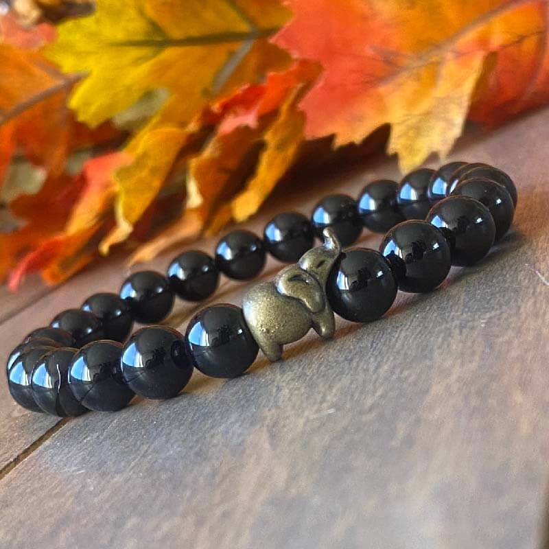 Black Onyx Stone Bracelet Luck - UNLOCK YOUR CHAKRA