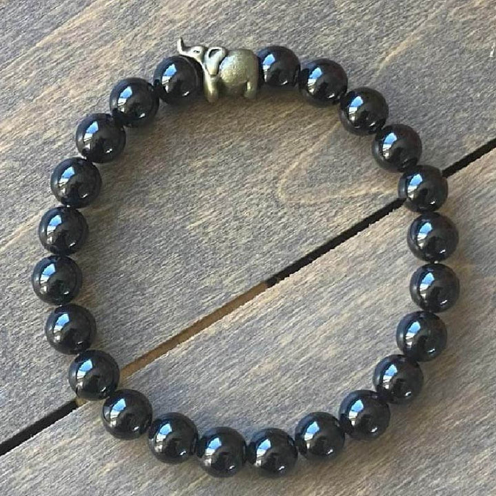 Black Onyx Stone Bracelet Luck - UNLOCK YOUR CHAKRA