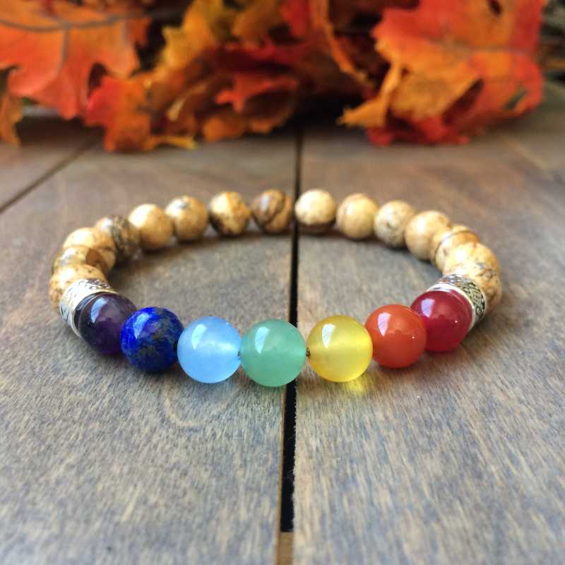 Chakra Bracelet, Mens Chakra Bracelet Path of Life - UNLOCK YOUR CHAKRA