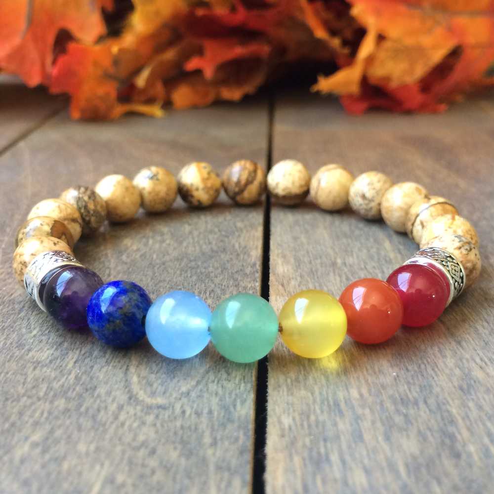 Chakra Bracelet, Mens Chakra Bracelet Path of Life - UNLOCK YOUR CHAKRA