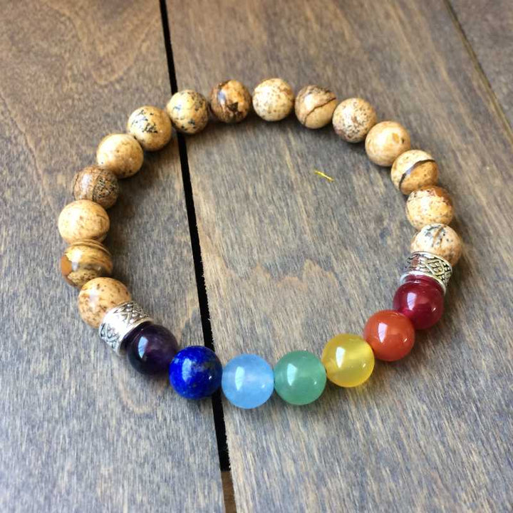 Chakra Bracelet, Mens Chakra Bracelet Path of Life - UNLOCK YOUR CHAKRA