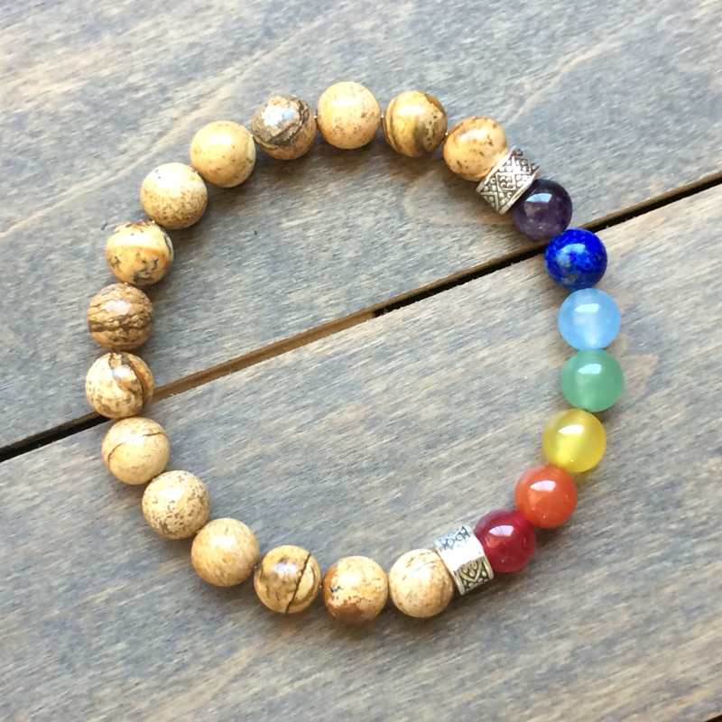 Chakra Bracelet, Mens Chakra Bracelet Path of Life - UNLOCK YOUR CHAKRA