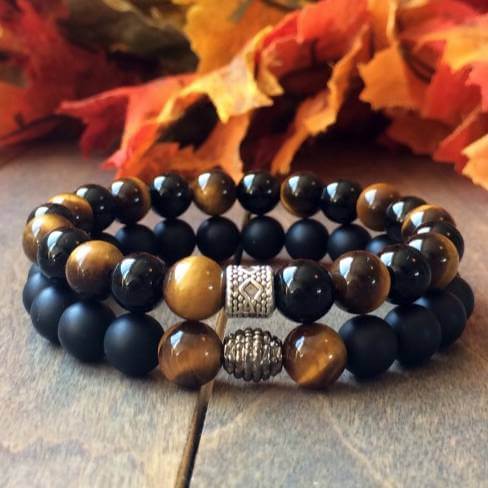 Stack Tigers Eye Bracelet - UNLOCK YOUR CHAKRA