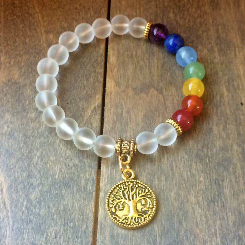 Chakra Bracelet, 7 Chakra Bracelet Crystal Quartz - UNLOCK YOUR CHAKRA