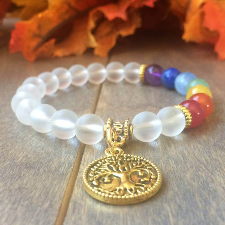 Chakra Bracelet, 7 Chakra Bracelet Crystal Quartz - UNLOCK YOUR CHAKRA