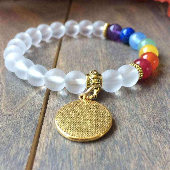 Chakra Bracelet, 7 Chakra Bracelet Crystal Quartz - UNLOCK YOUR CHAKRA