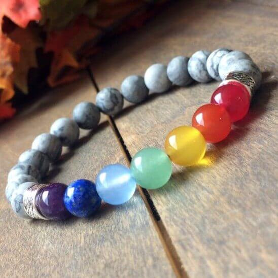 Chakra Bracelet, 7 Chakra Healing Bracelet Jasper - UNLOCK YOUR CHAKRA