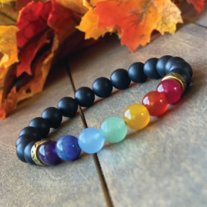 Chakra Bracelet, 7 Chakra Natural Stone Bracelet - UNLOCK YOUR CHAKRA