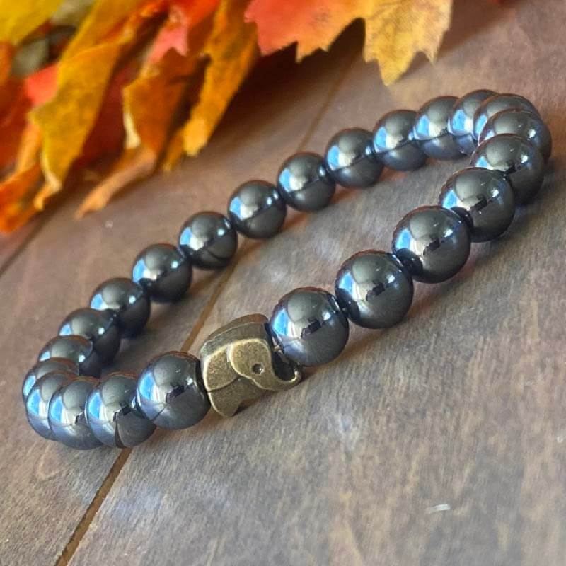 Beads Bracelet, Stretch Bead Bracelets, Beaded Baby Elephant - UNLOCK YOUR CHAKRA