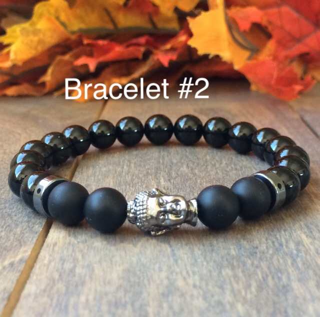 Couple Bracelet, Matching Bracelets for Couples Black Onyx - UNLOCK YOUR CHAKRA