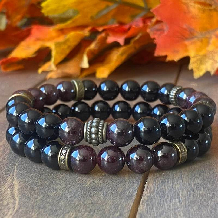 Couple Bracelet, Bracelets for Couples Garnet - UNLOCK YOUR CHAKRA