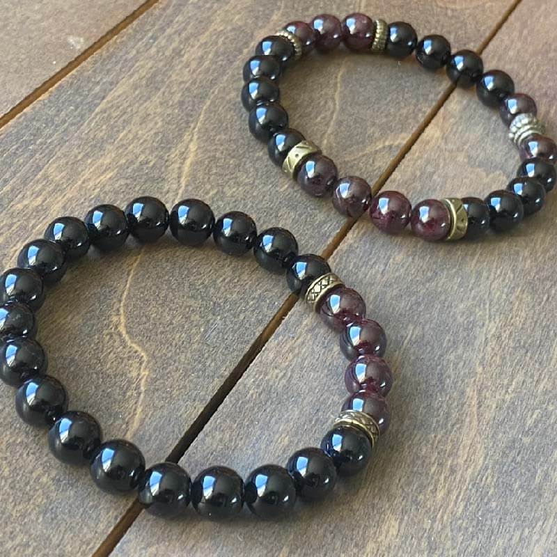 Couple Bracelet, Bracelets for Couples Garnet - UNLOCK YOUR CHAKRA
