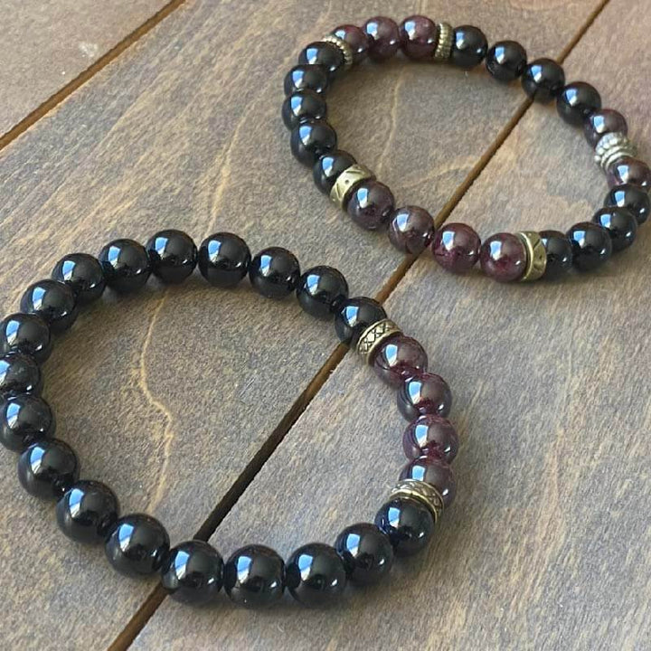 Couple Bracelets Garnet - UNLOCK YOUR CHAKRA