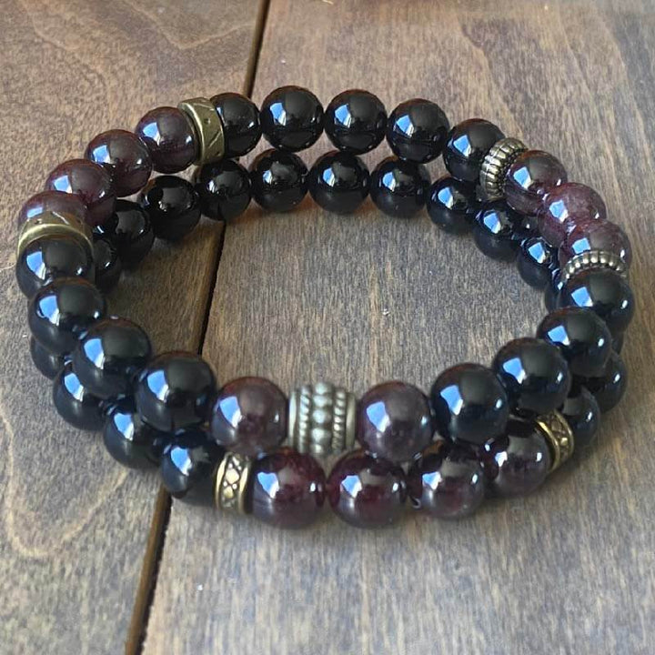 Couple Bracelets Garnet - UNLOCK YOUR CHAKRA