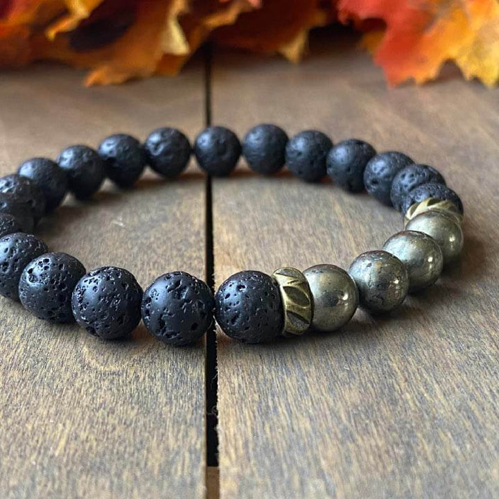 Mens Beaded Bracelets, Protection and Divination - UNLOCK YOUR CHAKRA