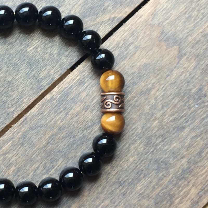 Protection Stone Beaded Bracelet - UNLOCK YOUR CHAKRA