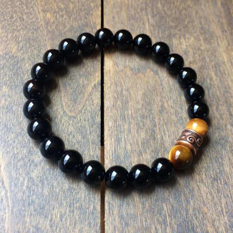 Protection Stone Beaded Bracelet - UNLOCK YOUR CHAKRA