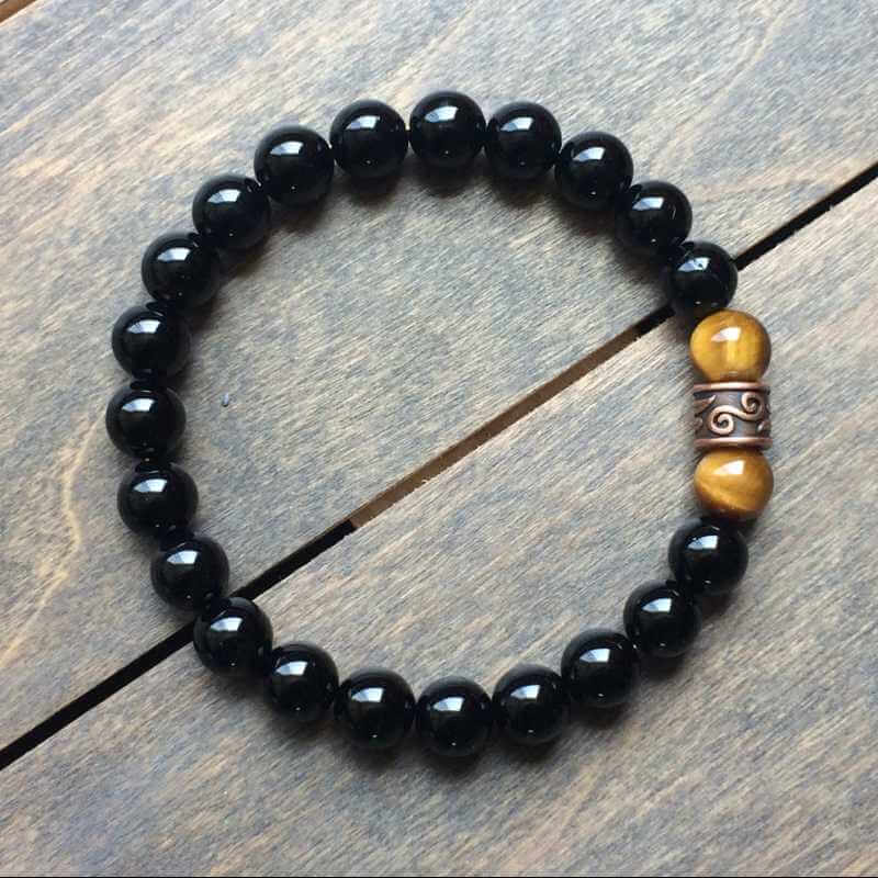 Protection Stone Beaded Bracelet - UNLOCK YOUR CHAKRA