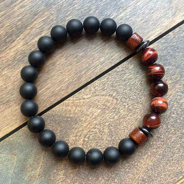  Red Tigers Eye Bracelet - UNLOCK YOUR CHAKRA