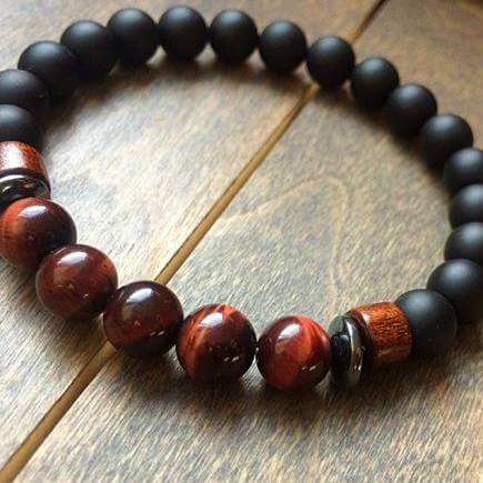  Red Tigers Eye Bracelet - UNLOCK YOUR CHAKRA