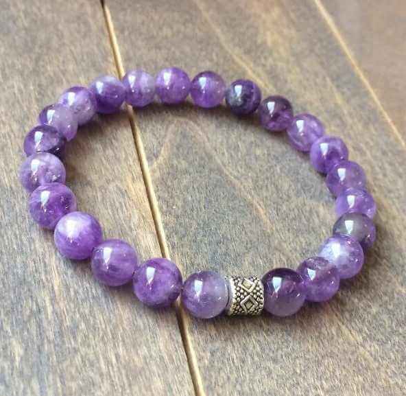 Stack Crystal Bracelets Rose Quartz & Amethyst - UNLOCK YOUR CHAKRA